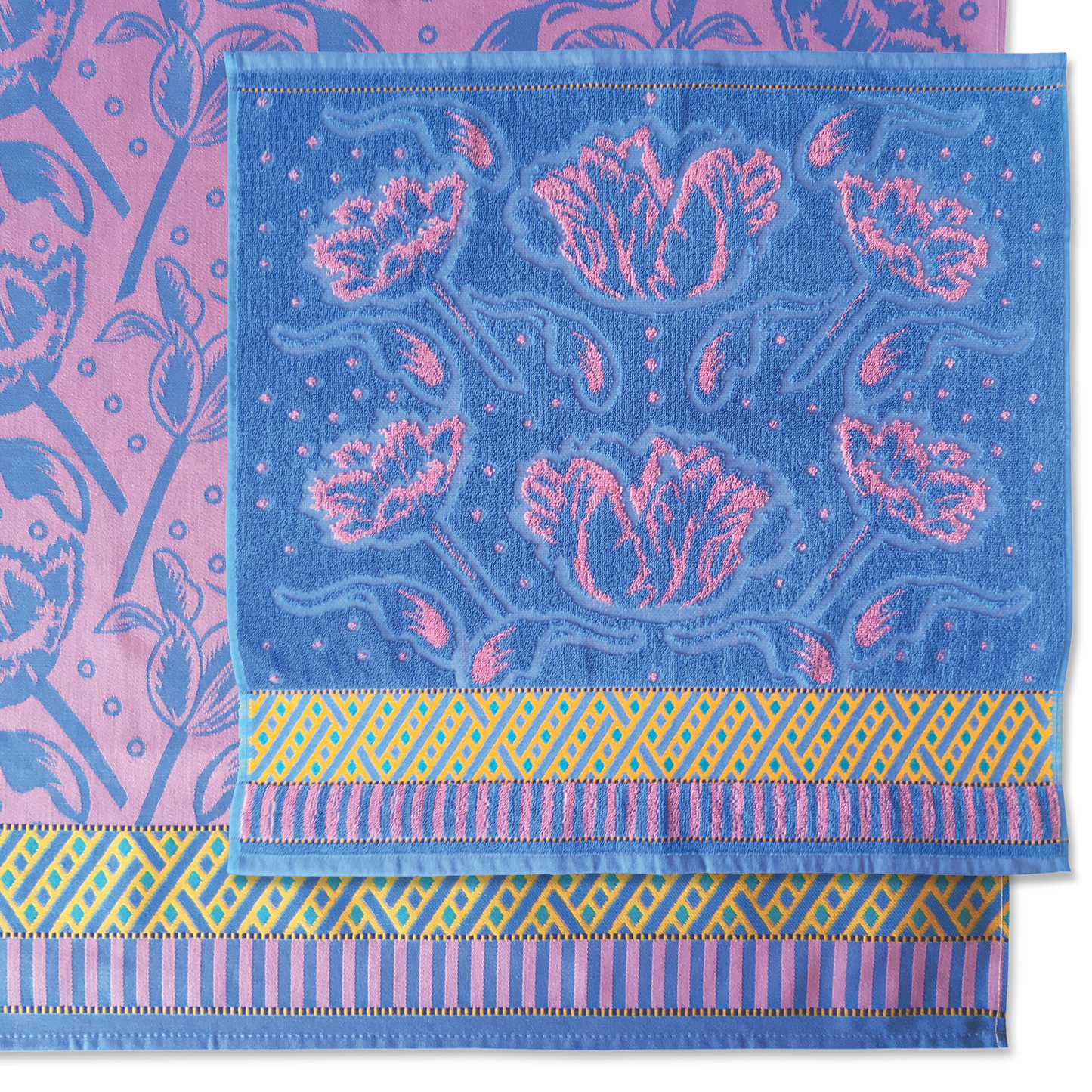 La Bomba Tulipa | Hand- & theedoek | Roze