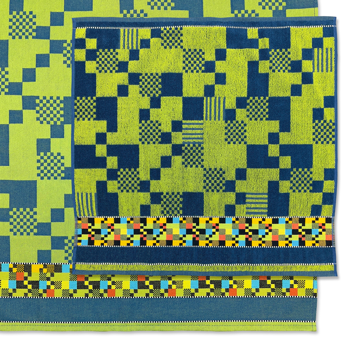 Soft Square | Hand- & theedoek | Petrol