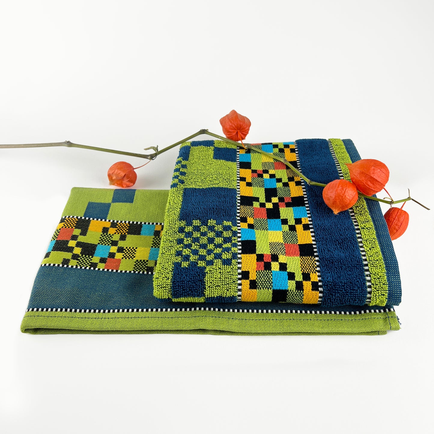 Soft Square | Hand- & theedoek | Petrol