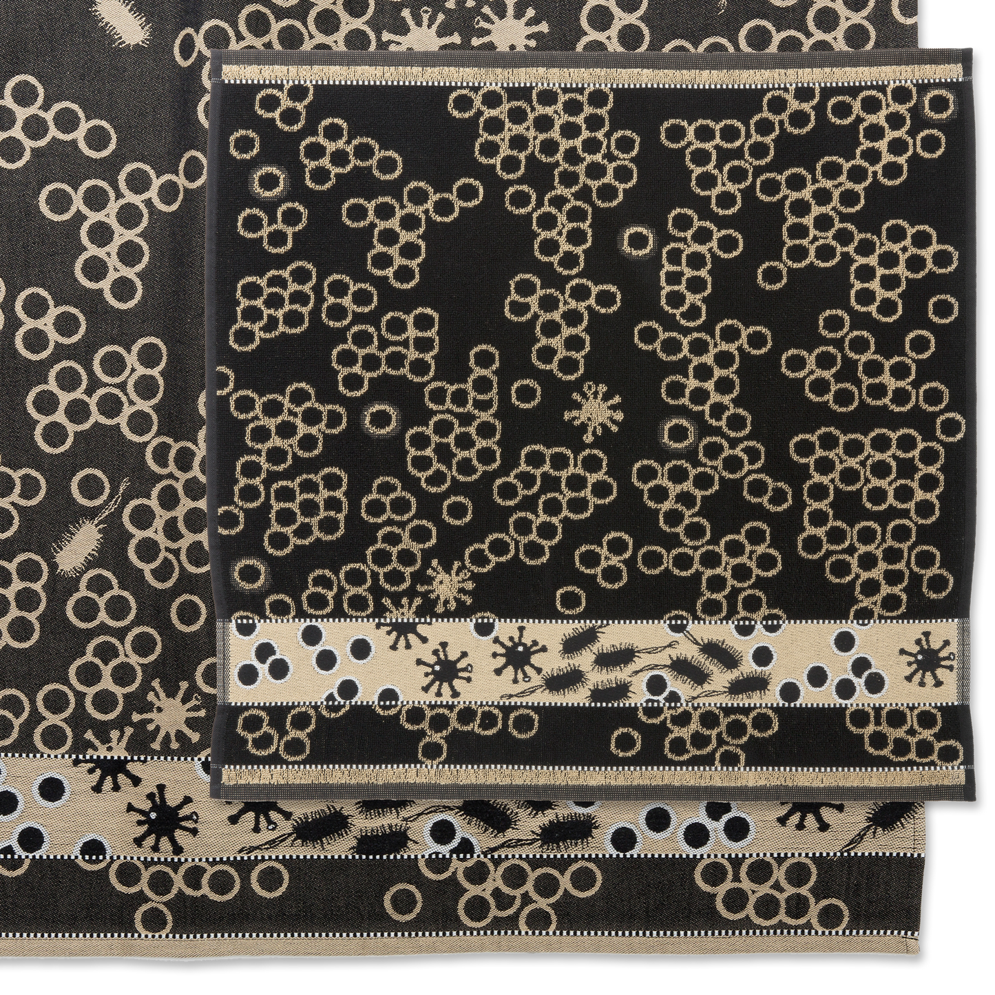 Bella Salmonella | Hand- & theedoek | Zwart