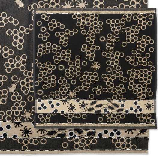 Bella Salmonella | Hand- & theedoek | Zwart