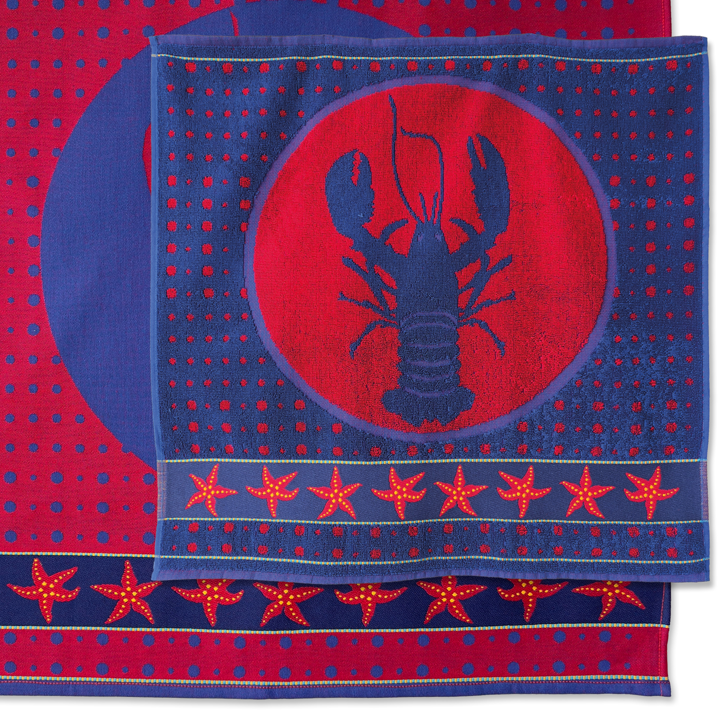 Lazy Lobster | Hand- & theedoek | Royal Blue