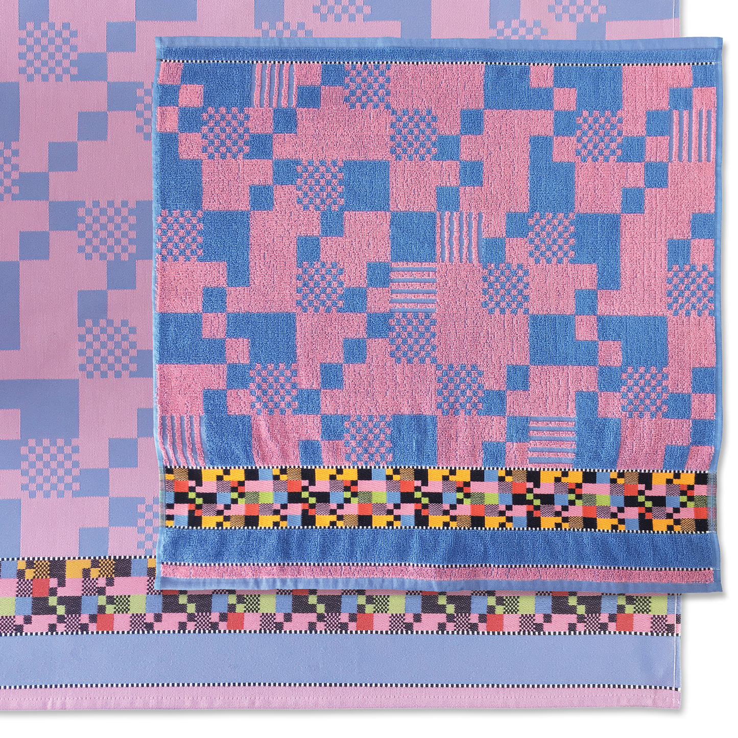 Soft Square  | Hand- & theedoek | Roze