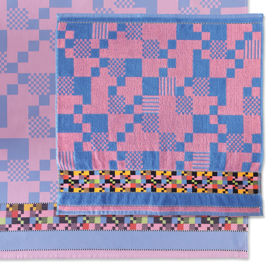 Soft Square  | Hand- & theedoek | Roze