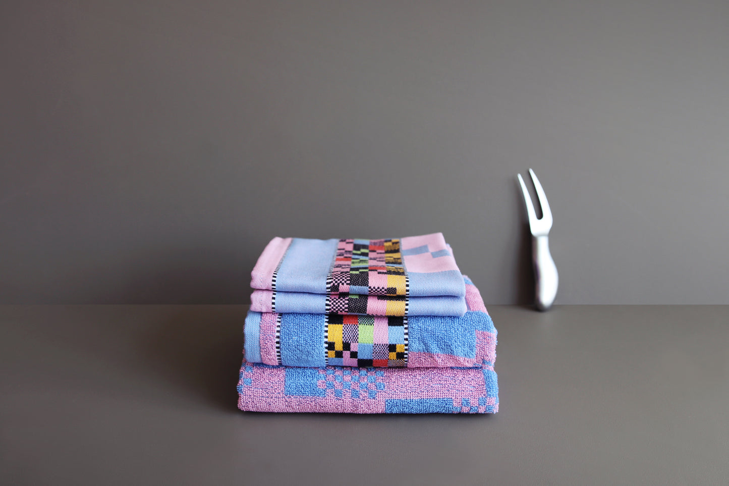 Soft Square  | Hand- & theedoek | Roze