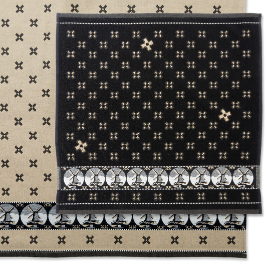 Woven Windmill | Hand- & theedoek | Zwart