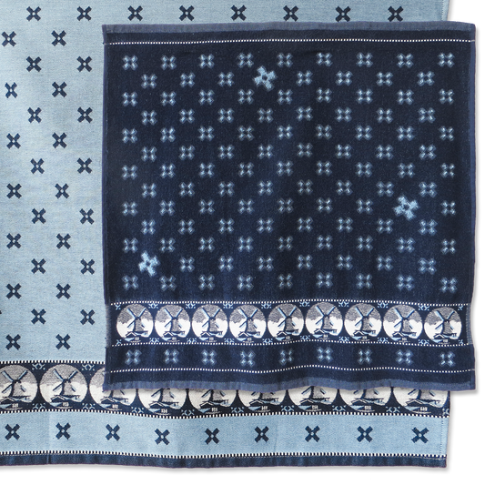 Woven Windmill | Hand- & theedoek | Blauw