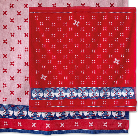 Woven Windmill | Hand- & theedoek | Rood